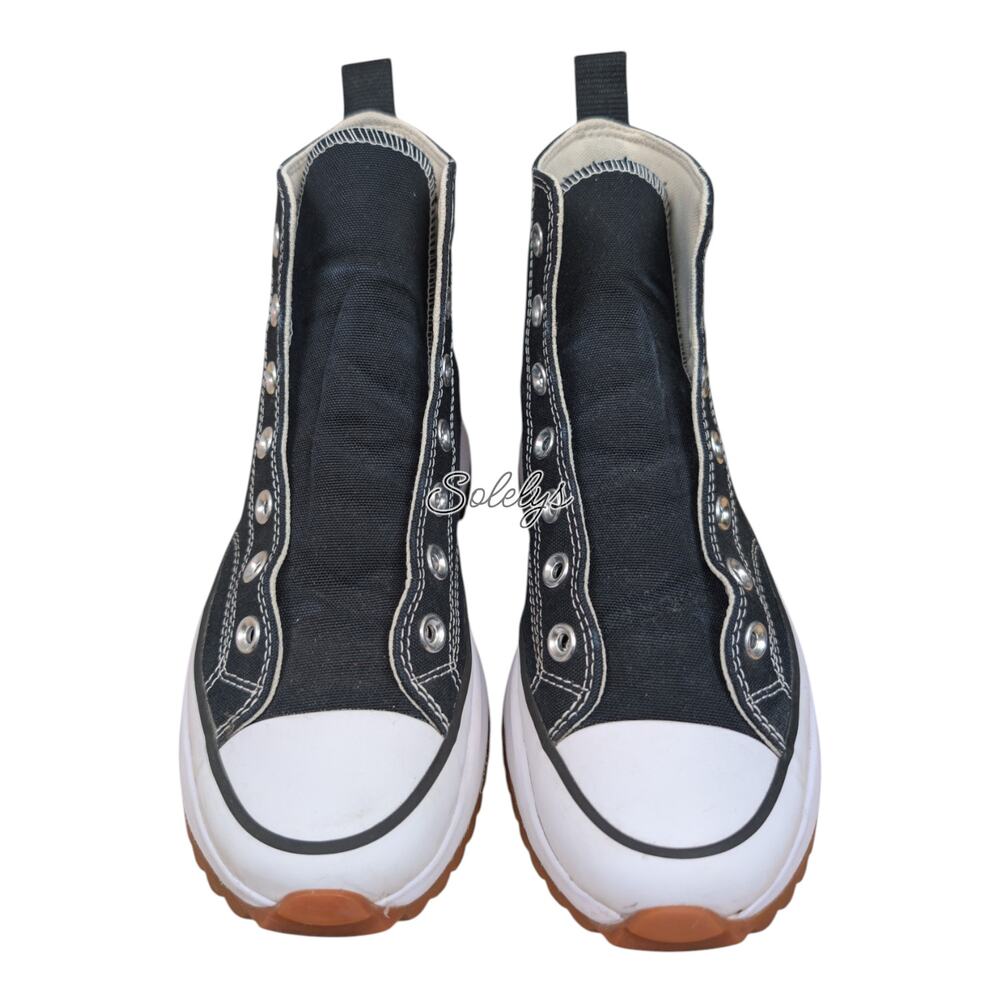Converse CTAS Run Star Hike High Black White Platform Canvas Sneaker Womens 7.5 - Picture 9 of 10